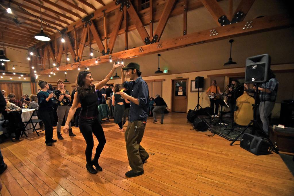 Staff photo/Tate Thomson                                Islanders danced to the sounds of River Rye at the 2019 Summit Hoedown.