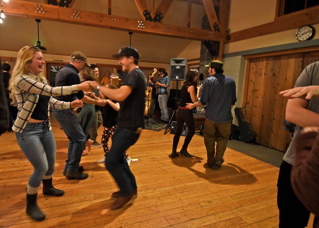 Staff photo/Tate Thomson                                Islanders danced to the sounds of River Rye at the 2019 Summit Hoedown.