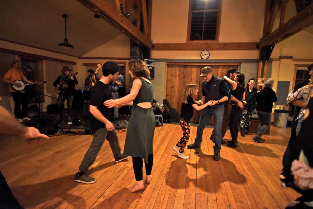 Staff photo/Tate Thomson                                Islanders danced to the sounds of River Rye at the 2019 Summit Hoedown.