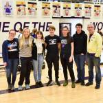 John Stimpson photo Senior Band members left to right: Lucy Urbach, Tori Polda, Joely Loucks, Joseph Kaden, Ava Hoffman Julian Brown, Band Director Cart Nelson