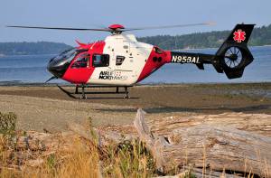 Airlift Northwests helicopters respond to island emergencies when a quick transport to a hospital is necessary. Courtesy photo