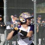 Staff photo/Heather Spaulding. Ava Hoffman up to bat.