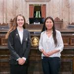 Contributed photo/Washington State Legislative Support Services                                Ela Angevine and State Rep. Debra Lekanoff (D-Bow).