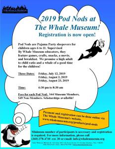 Whale Museum pod nod registration open