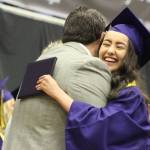 Friday Harbor Graduates throw their caps
