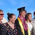 Friday Harbor Graduates throw their caps