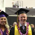 Friday Harbor Graduates throw their caps