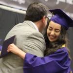 Friday Harbor Graduates throw their caps