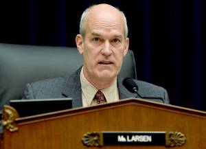 House Transportation Subcommittee Chairman Rep. Rick Larsen, D-Wash., speaks during a hearing on Capitol Hill in Washington, Wednesday, May 15, 2019, on the status of the Boeing 737 MAX aircraft.(AP Photo/Susan Walsh)