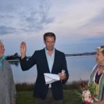 Contributed photo. From left to right, Ross MacDonald, Dave Sather, and Rebecca MacDonald.