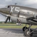 C-47 N62CC Virginia Ann at the 2019 AOPA Fly-In at Frederick Municipal Airport in Frederick, Maryland. <em>(Image credit: Acroterion, Wikimedia commons)</em>