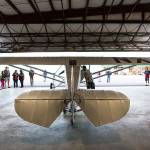 John Normans replica of the Spirit of St. Louis sits in the hangar at Arlington Municipal Airport on July 28. (Andy Bronson / The Herald)