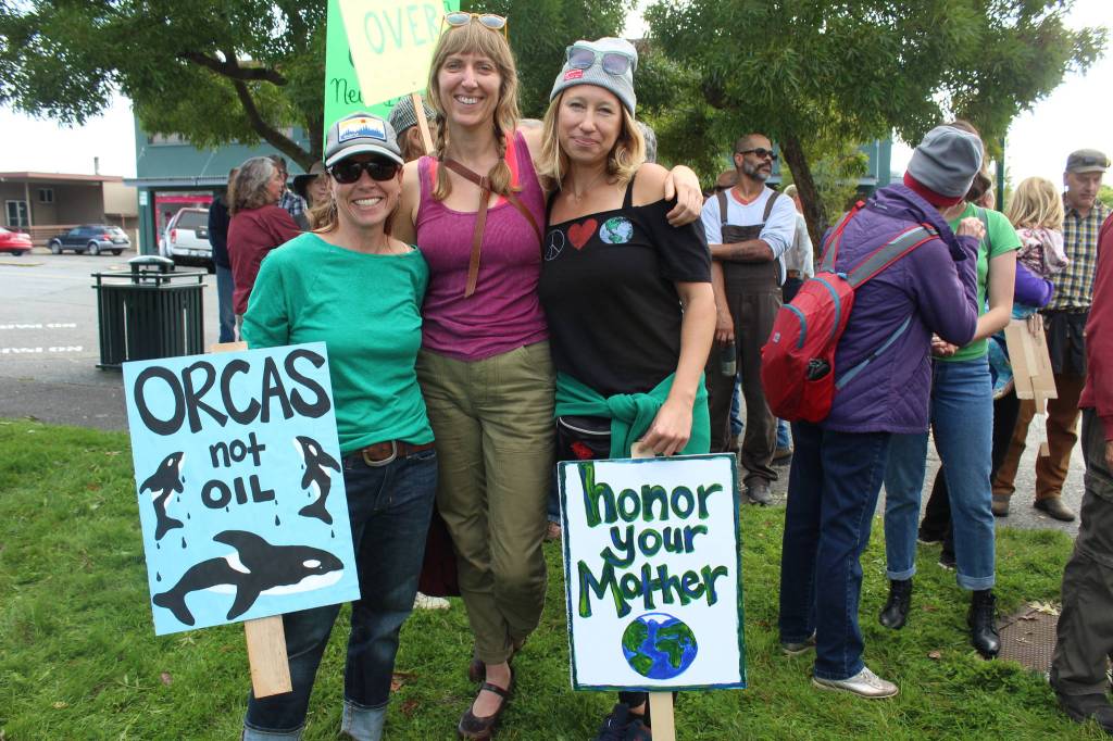 A group of students advocates for climate justice. <em>(Heather Spaulding/staff photo)</em>
