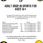Fall drop-in sports begins