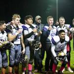 Here are the Wolverine Senior Boys Varsity with Head Coach Brock Hauck happy with their win and having secured their place First in League Title. (John Stimpson/Contributed photo)