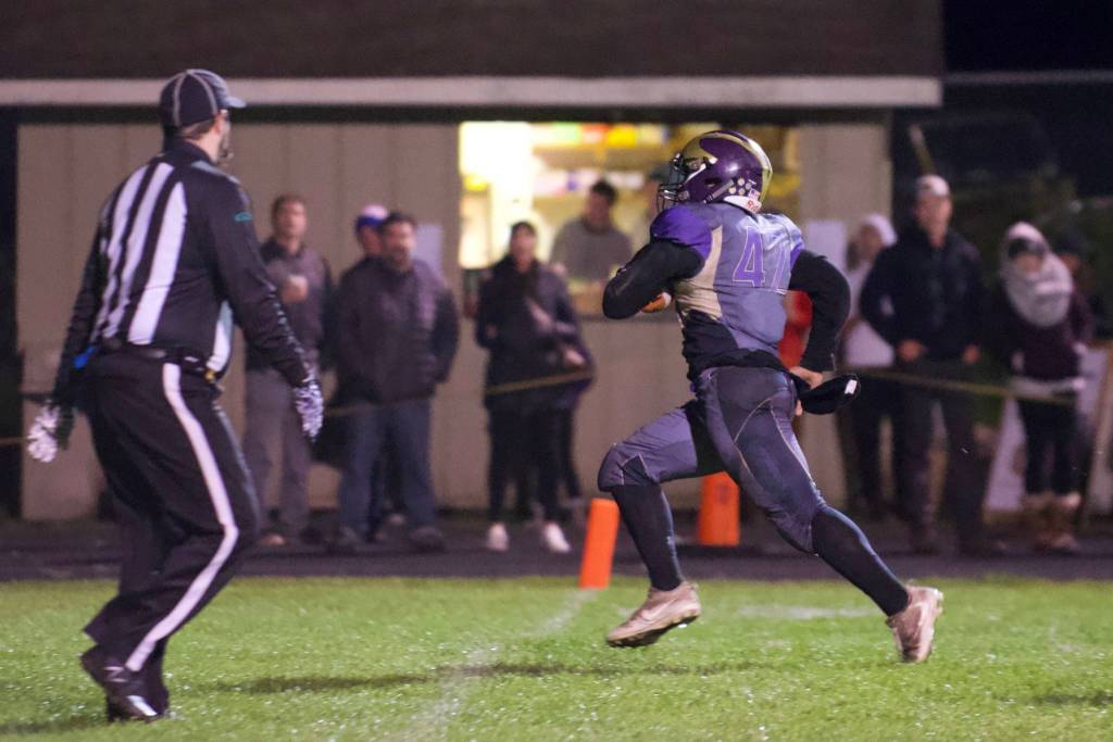 Mateo Blackmon, No. 42, races across the goal line for a touchdown! (John Stimpson/contributed photo)