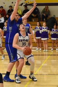 Gavin Mason looks up to make a 2 point lay-up. (John Stimpson contributed photo.)