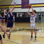 Ethan Germain lets a three-point shot fly. (Contributed photo by John Stimpson.)