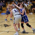 Stella Parsons drives into shot territory. (John Stimpson/contributed photo)
