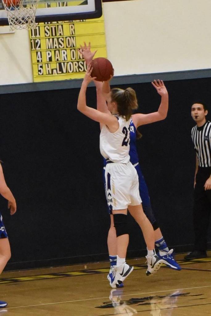 Bailee Lambright goes up for two points. (John Stimpson/contributed photo)