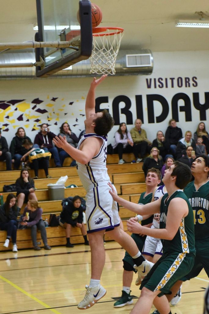 Gavin Mason shoots for two points. (John Stimpson/contributed photo.)