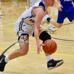 JJ Jones leads the fast break up the court toward the basket. (John Stimpson/contributed photo.)