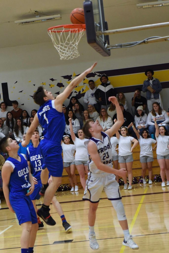 Dylan Roberson glides to one of many, two-point layups! (John Stimpson/contributed photo.)