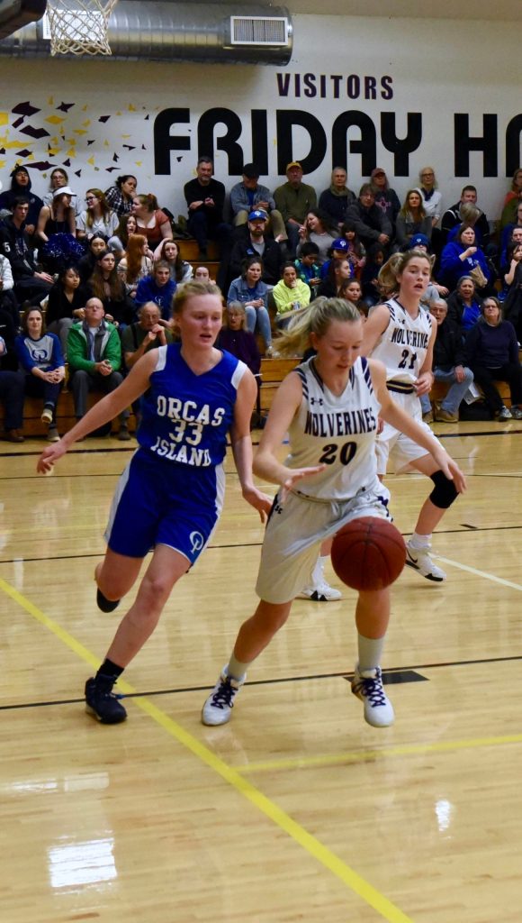 Ashley Lawson gets control of a rebound and heads down court. (John Stimpson/contributed photo.)