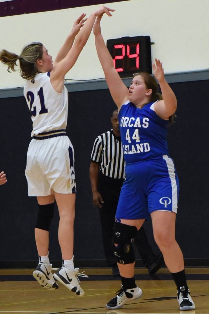 Bailee Lambright with a five-foot jumper and two points. (John Stimpson/contributed photo.)