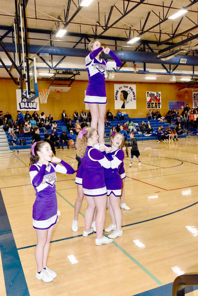 Wolverine Cheer Squad kept the fans spirit high. (John Stimpson/contributed photo.)