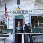 Contributed Photo | Rick Larsen celebrates at the Olga Store, helps FOSB receive their tax-exempt status