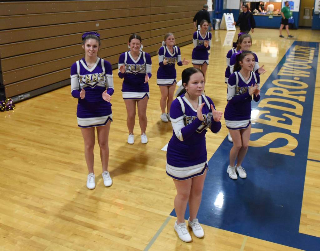 Energetic Cheer Squad kept Wolverine fans spirits high! (John Stimpson/contributed photo.)