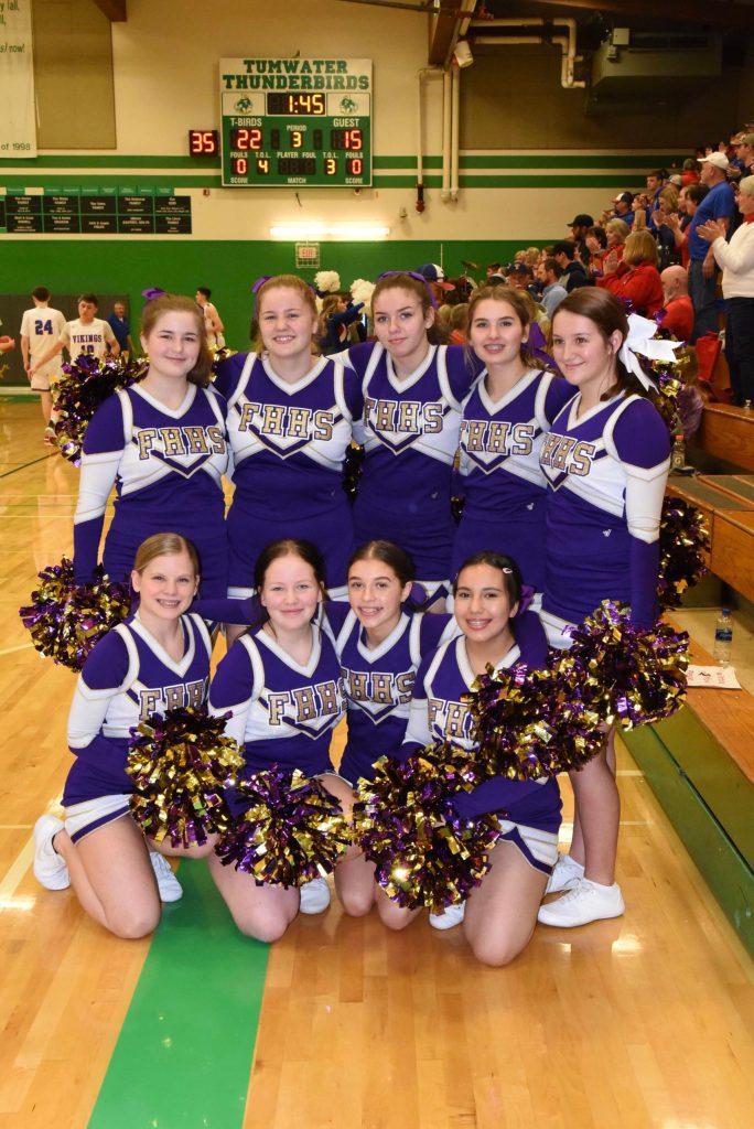 he Wolverine cheer squad provided plenty of spirit to the fans. (John Stimpson/contributed photo.)