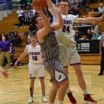 Gavin Mason shoots for two underneath the basket. (John Stimpson/contributed photo.)