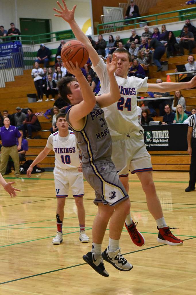 Gavin Mason shoots for two underneath the basket. (John Stimpson/contributed photo.)