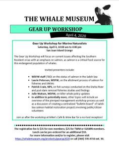 Whale Museum’s “Gear Up” workshop for marine naturalists