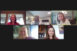 From left to right, top row: Teacher-coach Sue Kareken; Nancy Wehner, first-grade and Jodie Wehner, second-grade. Bottom row: Coach Dena Royal and Ava Youngsman, second-grade. (Contributed photo)