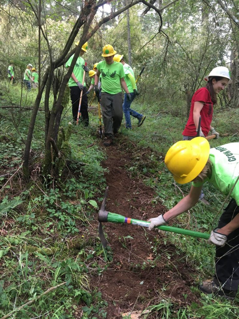 Orcas crew trailblazing. (Contributed photo)