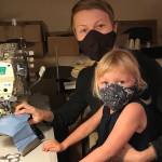 Masketeer Vasilina Mulyvania and her daughter. (Contributed photo)