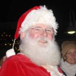 Santa at the tree lighting in 2016.
