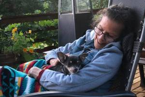 Contributed photo
Pam Monin pictured with her furry friend.