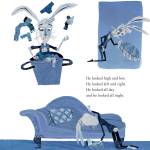 Contributed photos
Afraid of the Light, written by Albert Strasser, above left, features illustrations by Roman artist Flavia Sorrentino which can be seen in the two above photos on the right.