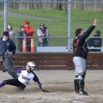 Olivia Brown sliding home. (Jennifer Ayers photo)