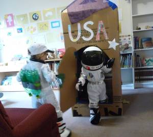 Contributed photo
Montessori students enjoying space travel.