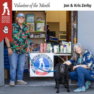 Jon and Kris with their rescue dog, June. (Contributed photo)