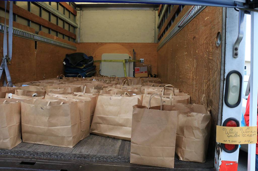 Sienna Boucher/staff photo
<em>The gift bags ready to go. </em>