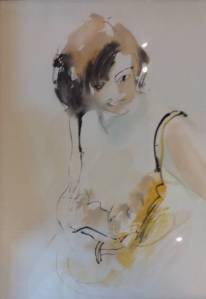 <em>By Nola Ahola</em>
An untitled portrait in watercolor By Nola Ahola