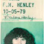 Milenes employee badge from when she worked at IBM.