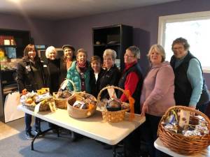 Contributed photo
Soroptomist volunteers with the baskets.