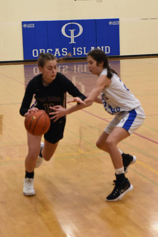 John Stimpson / Contributed photo
Sheya Welty drives in.